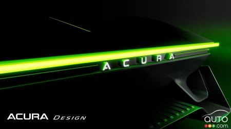 The Acura Electric Vision Design Study concept, rear detail